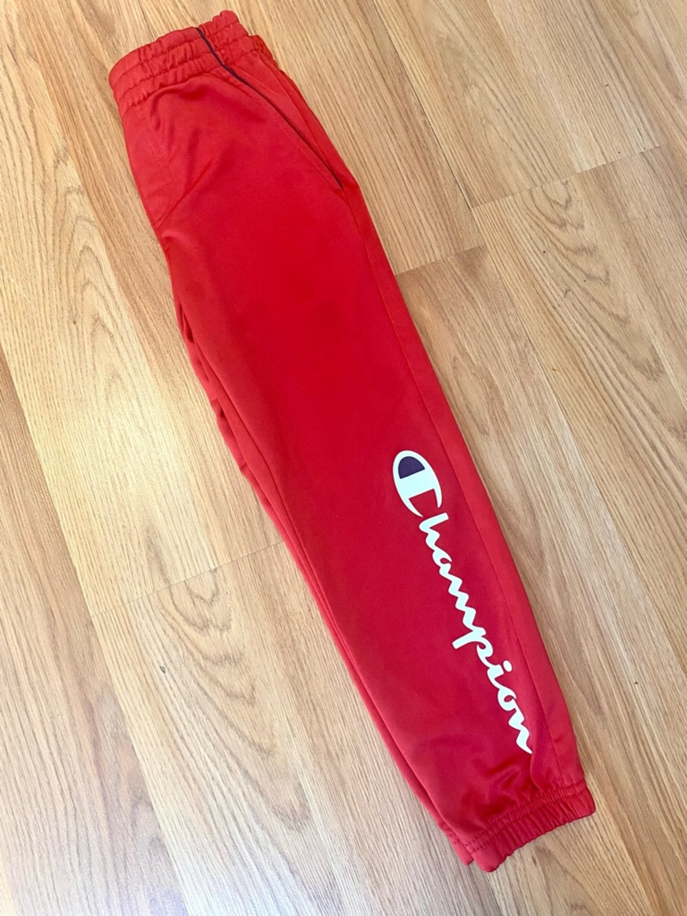 🍎 CHAMPION 2 PIECE TRACKSUIT FOR BOY SIZE 6! RED ZIP UP JACKET PANTS JOGGERS - Picture 10 of 11